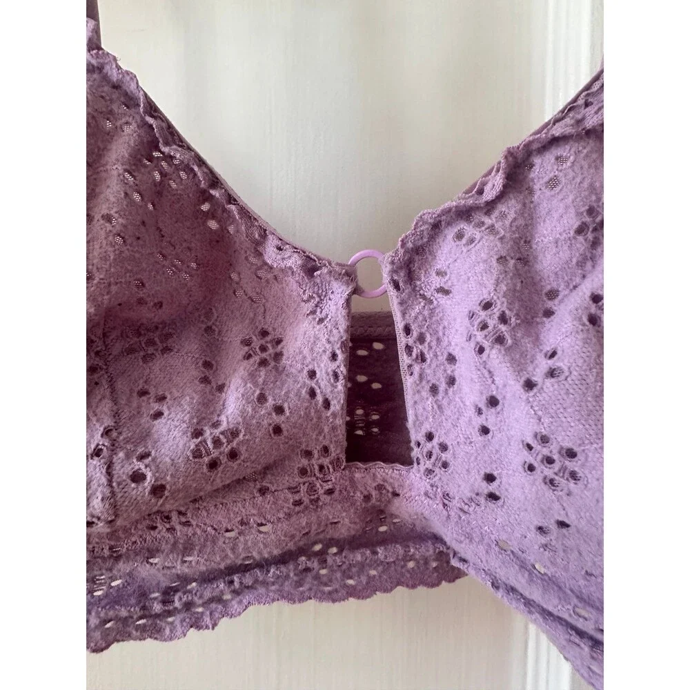 Colsie women’s size x-large purple Bralette - Picture 4 of 8